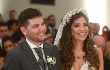 Se casaron José María Fretes Bieber y Juliana María Boccia Amarilla.