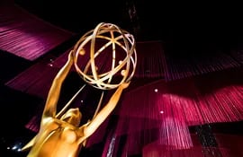 Una estatua de Emmy se exhibe durante la vista previa para la prensa de los Governors Ball de los Emmy Awards en Los Ángeles, California (Estados Unidos). La 71a entrega de los premios Emmy se realizará el 22 de septiembre de 2019.