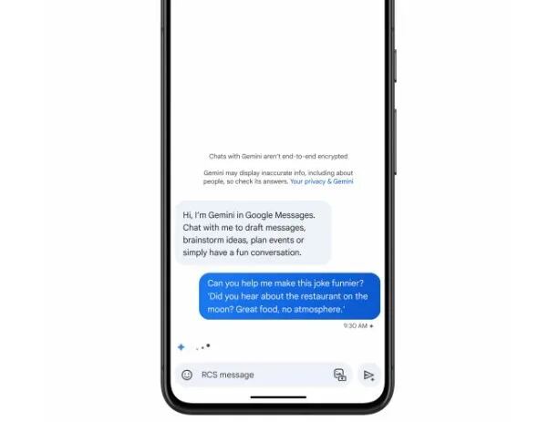 Google permite chatear con su IA Gemini directamente a través de la aplicación de Mensajes