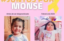 La familia de Aidee Monserrath necesita ayuda de la ciudadanía para solventar los gastos del tratamiento de la nena que tiene cáncer.