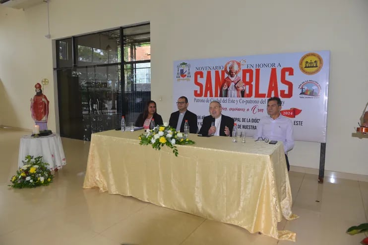 En la conferencia de prensa se brindó detalles de los festejos por la fiesta patronal de San Blas y aniversario de Ciudad del Este.