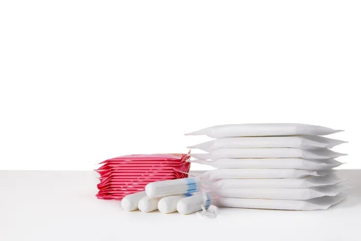Tampones y compresas higiénicas para menstruación.