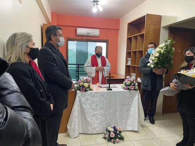 La misa fue oficiada esta mañana en el Juzgado de Hernandarias, donde hace un año la jueza fue asesinada.