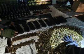 Incautan arsenal en Luque, presumiblemente robado de las Fuerzas Armadas