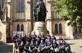 El Bach Collegium de Asunción en una fotografía de cuando pasaron por el BachFest de Leipzig.