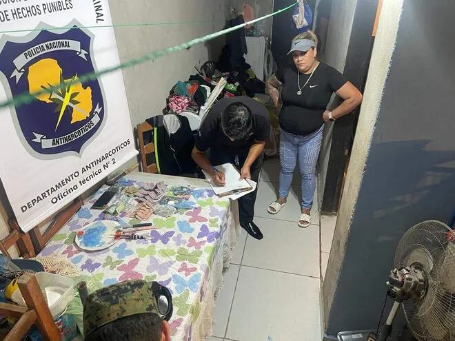 El operativo se realizó en una populosa casa del barrio Tablada de Asunción.