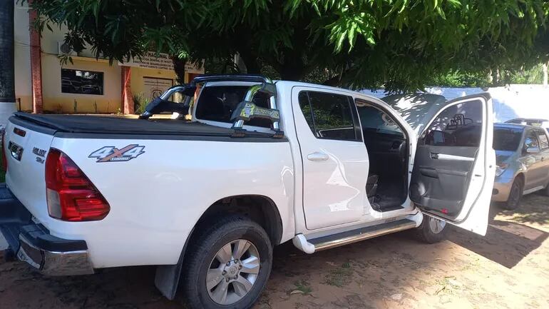 Camioneta robada en Brasil, que se encontraba en poder de una funcionaria del Ministerio Público.