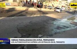 Video: Obras paralizadas en Avda. Fernando