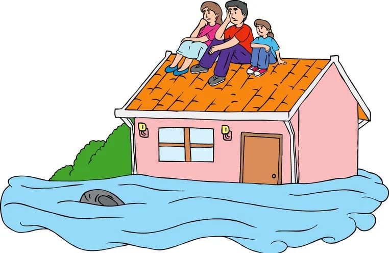 dibujos de inundaciones para niños