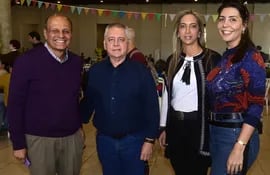 Tachi Cazal, Luis Alvarenga, Mirian Balmelli y Sofía Castillo.