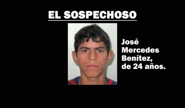 José Mercedes Benítez, sospechoso de homicidio en Areguá.