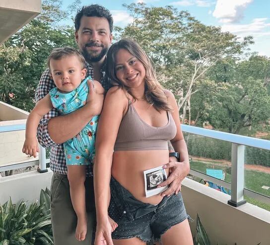 Andrea Quattrocchi y Darío López anunciaron que aguardan felices a su segundo hijo.