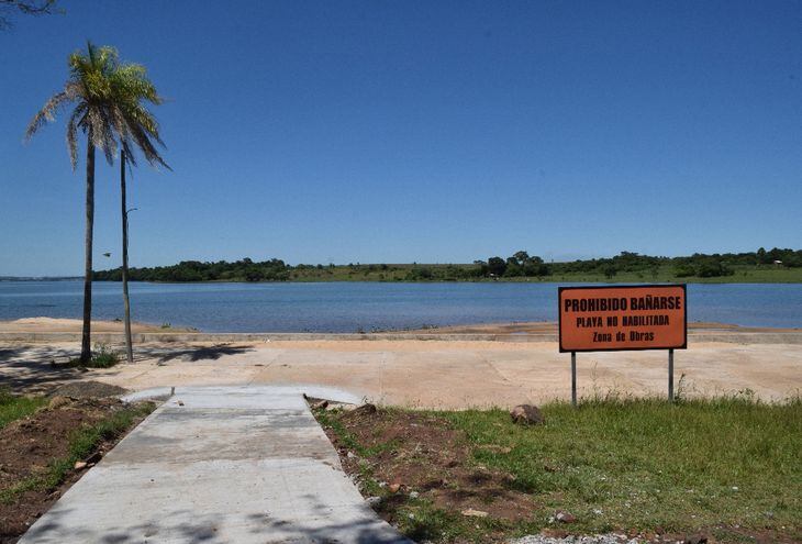 Playa de San Juan del Paraná próximo a ser habilitada.