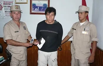 Luis Héctor Morínigo Cantero, detenido en Itá en el 2010, acusado de una serie de violaciones.