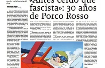 ¡Antes cerdo que fascista! 30 años de Porco Rosso