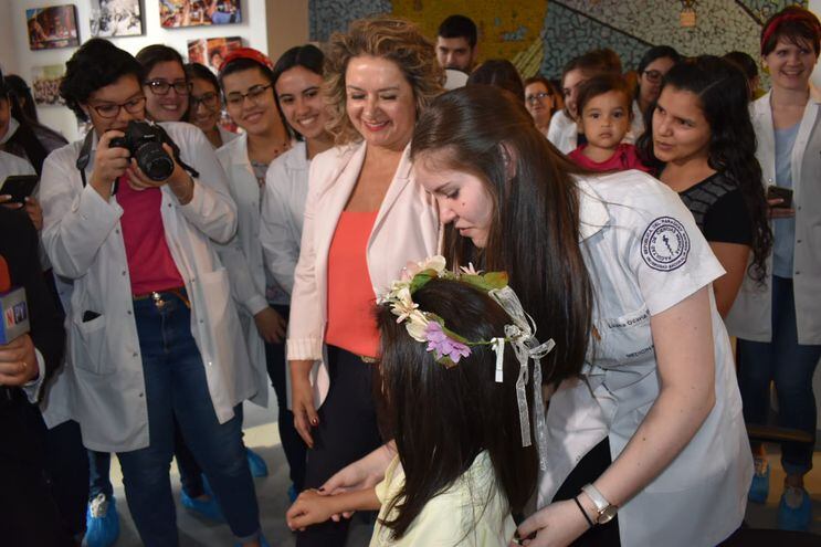 Estudiantes de medicina participaron del evento.