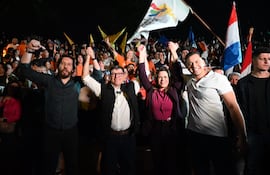 El acto de lanzamiento de candidatura del Yo Creo, en Ciudad del Este, se realizó en el anfiteatro del Lago de la República.