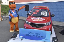 Uno de los vehículos Geely 0km que regalará Fortis.