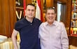 hernan david rivas con horacio cartes. foto de David Rivas Senador 2023 11 de enero