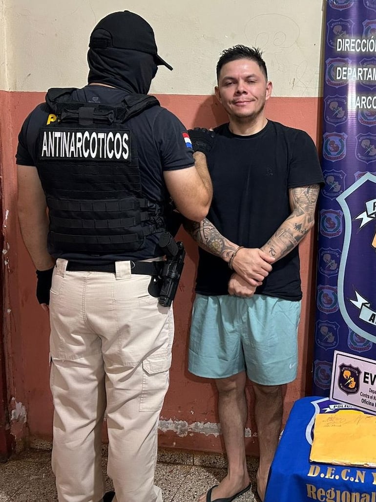 Luis Alberto Paiva Gutiérrez, alias Mariachi, supuesto nexo con narcos de Bolivia y Colombia, recluido en la cárcel de Cambyretá.