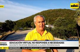 Fuerte Olimpo: Educación virtual no responde a necesidades
