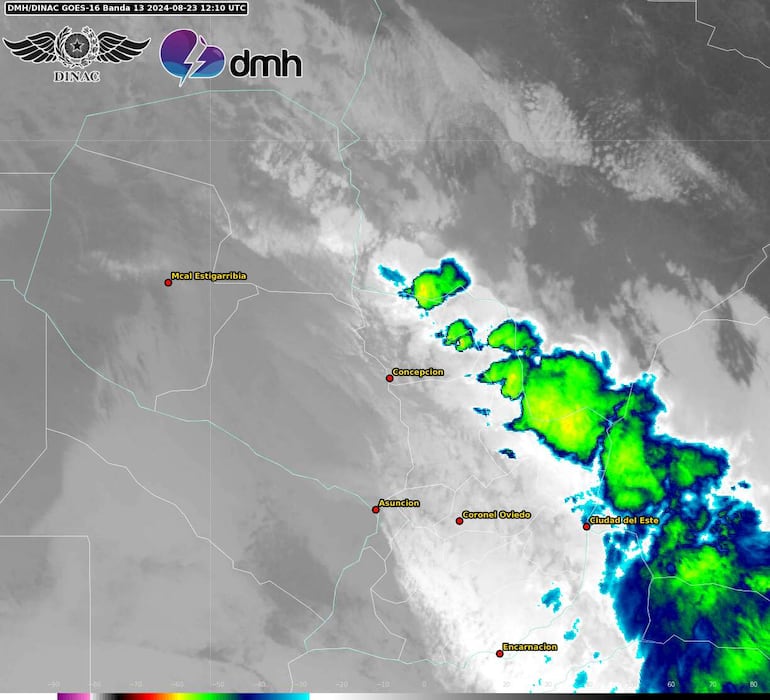 El sistema de tormentas confirmado por la DMH.