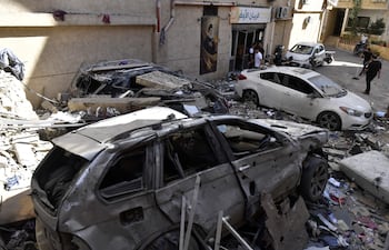 Sur de Beirut tras ataques del ejército israelí el 28 de mayo.