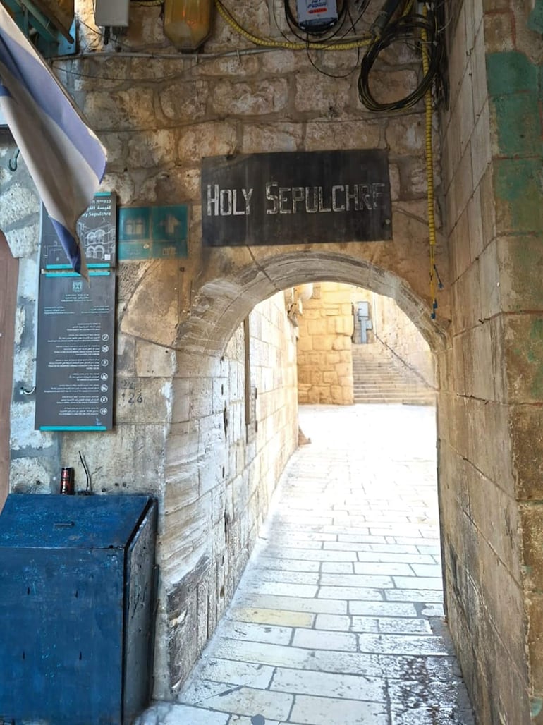 Entrada al Santo Sepulcro, Jerusalén Israel