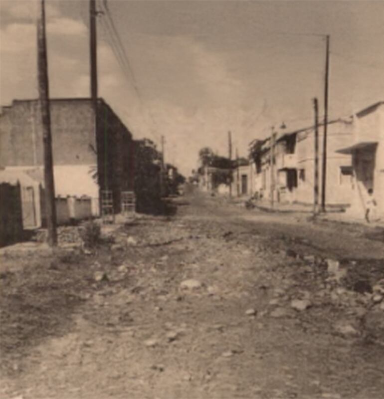 Daños tras las lluvias en las calles de Asunción, 1970.