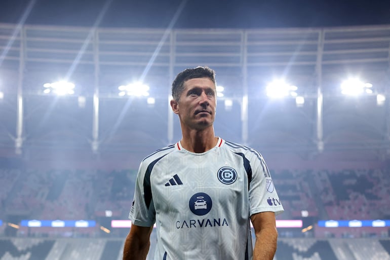 El polaco Robert Lewandowski no tuvo un gran debut en la MLS.
