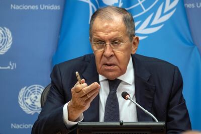 Serguéi Lavrov, ministro de Exteriores de Rusia.