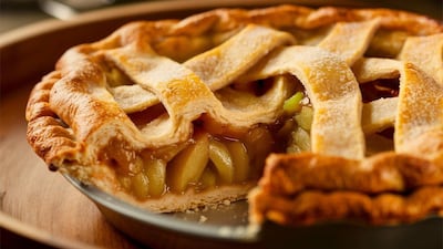 El famoso pastel de manzana o Apple pie americano, imagen ilustrativa.
