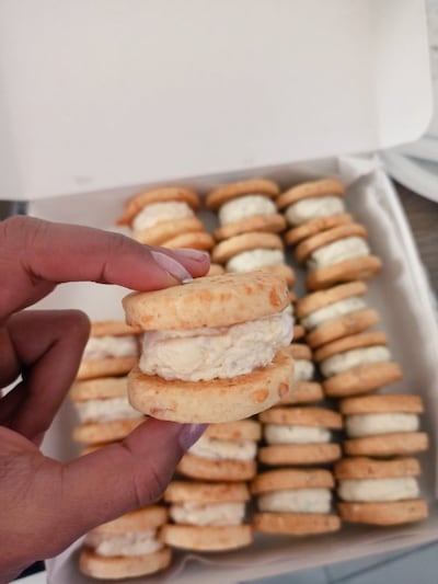Posteo del llamado "alfajor de chipá". (Fuente Twitter de @florencialcaraz).