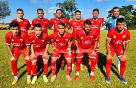 Formación de Paraguarí que obtuvo un contundente triunfo en la localidad de Natalio, Itapúa.