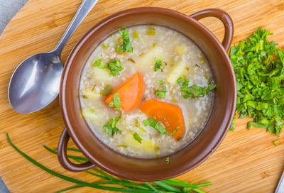 Sopa de cebada.