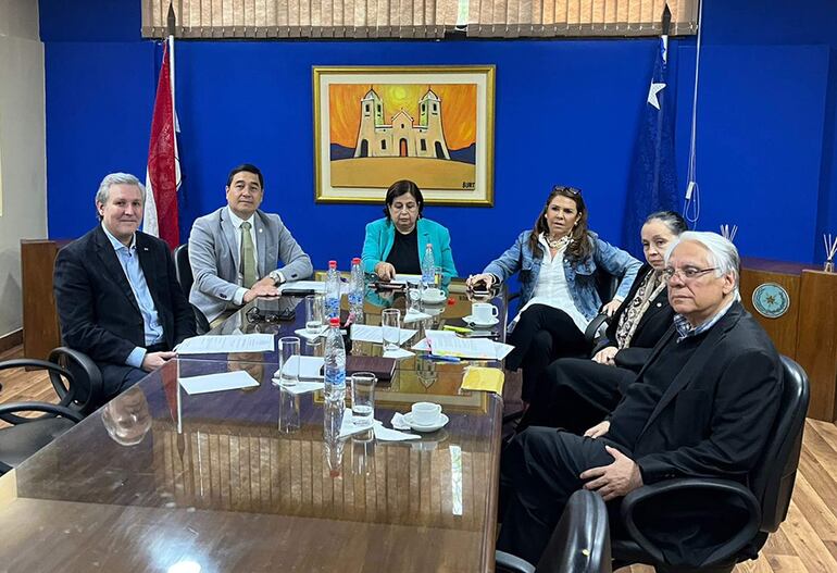 Rafael Filizzola, Eduardo Nakayama, Esperanza Martínez, Celeste Amarilla, Yolanda Paredes e Ignacio Iramain