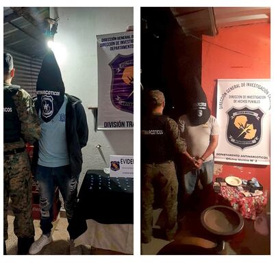 Dos detenidos tras allanamientos realizados por el Departamento Antinarcóticos de la Policía.