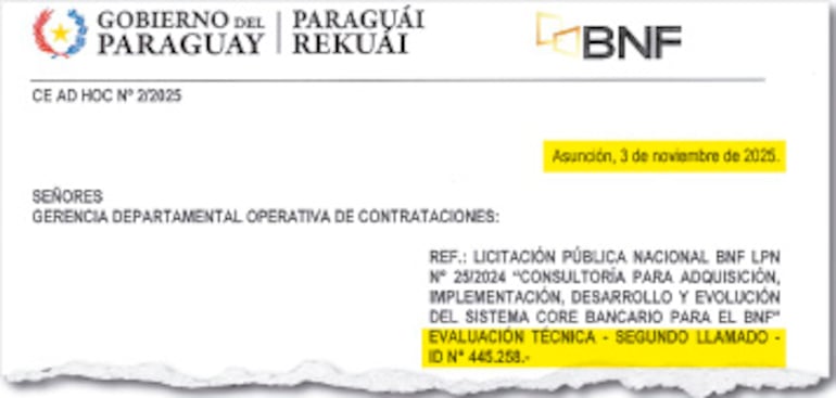 El Informe del Comité de Evaluación Ad Hoc fue firmado el 3 de noviembre de 2025.