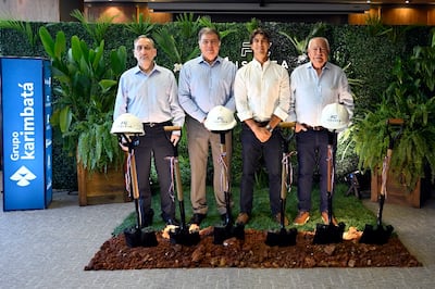 Directivos de Fiscrea, Fortaleza y el Grupo Karimbatá.