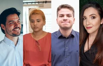 Mauricio Maluff, María Belén González, Mauricio Benítez y Romina Sotelo, integrantes de Opama.