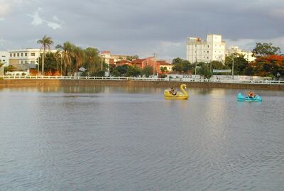 Laguna Punta Porã, una de las principales atracciones de Pedro Juan Caballero.