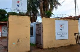 Sede del Registro Electoral de Luque.
