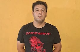 Cristian Antonio Pesoa Franco imputado por agresión contra un niño en el centro de Asunción.