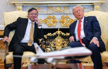 El presidente colombiano, Gustavo Petro, se reunió con el presidente de Estados Unidos, Donald Trump, en la Casa Blanca.