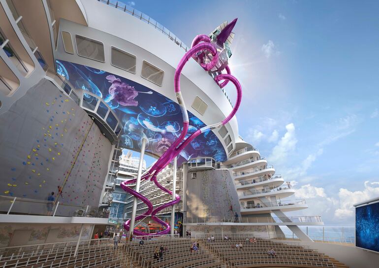 El barco está diseñado para la fiesta y la diversión.
