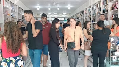Gran presencia de clientes, principalmente turistas provenientes de Brasil, en Pedro Juan Caballero.