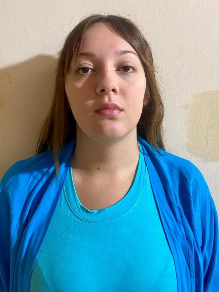 Luna Ludmila Nahir, alias Rubia, capturada en Encarnación.