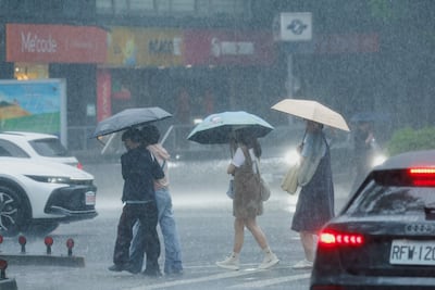 Lluvia en Taiwán