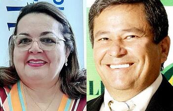 Mirna Lovatti y Teófilo Núñez.