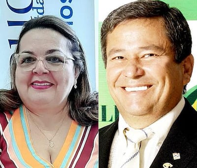 Mirna Lovatti y Teófilo Núñez.